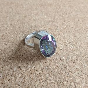Mystic Topaz Sterling Silver Ring